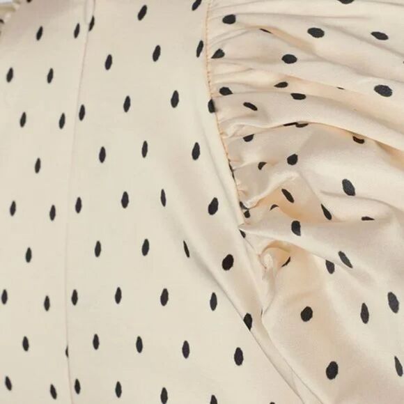 Rotate Birger Polka Dot Long Sleeve Dress - Picture 10 of 13